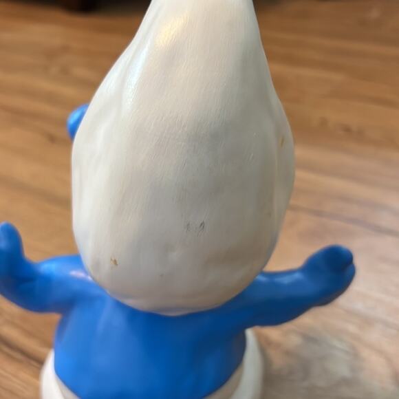 1 Large Vintage Smurfs Smurf Figurine Figure 8.5" Porcelain Ceramic - Picture 6 of 7
